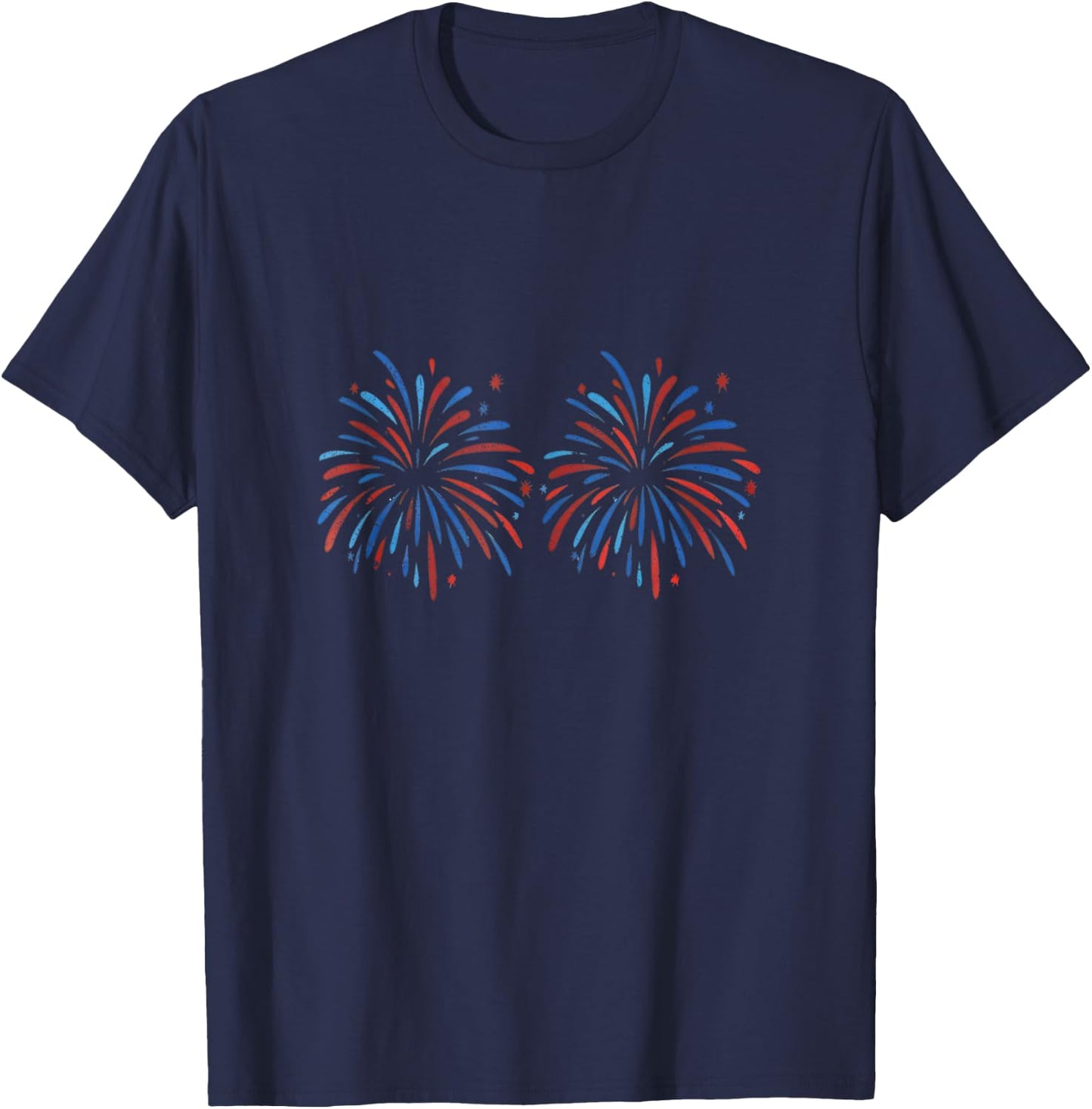 Funny Im Just Here for The Fireworks 4th of July Couple 2026 T-Shirt - T-Shirt | Navy