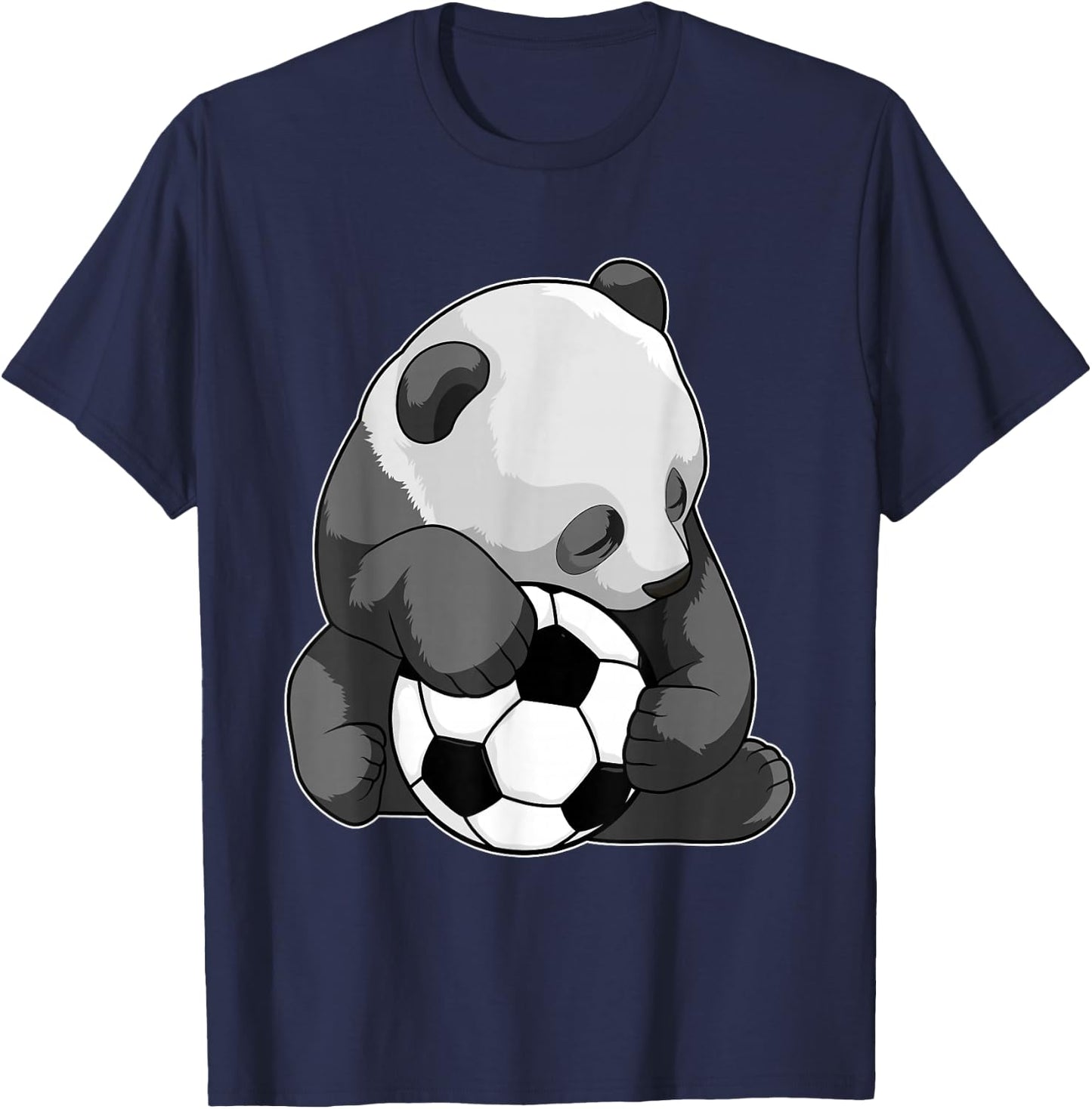 Panda Soccer player Soccer Sports T-Shirt - T-Shirt | Navy