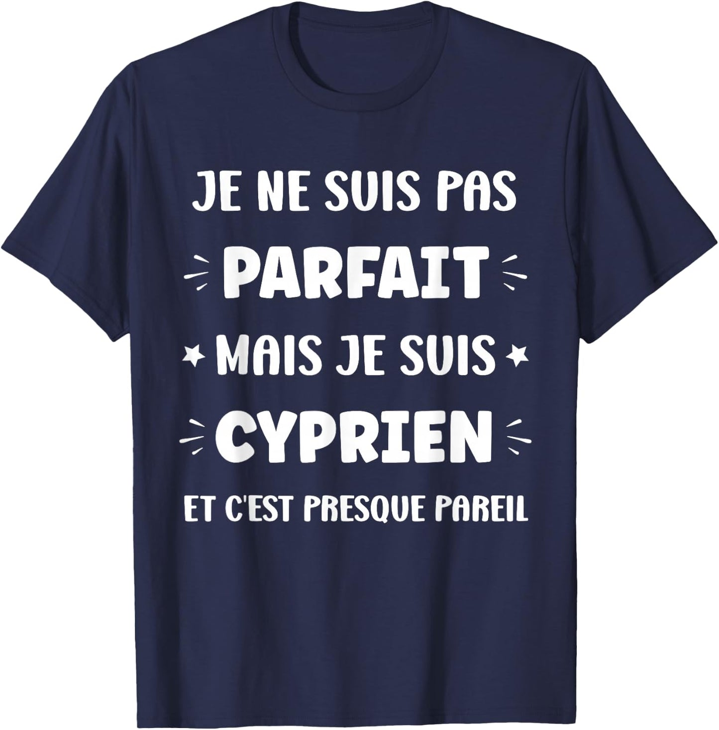 Humor Custom Name Cyprien T-Shirt - T-Shirt | Navy