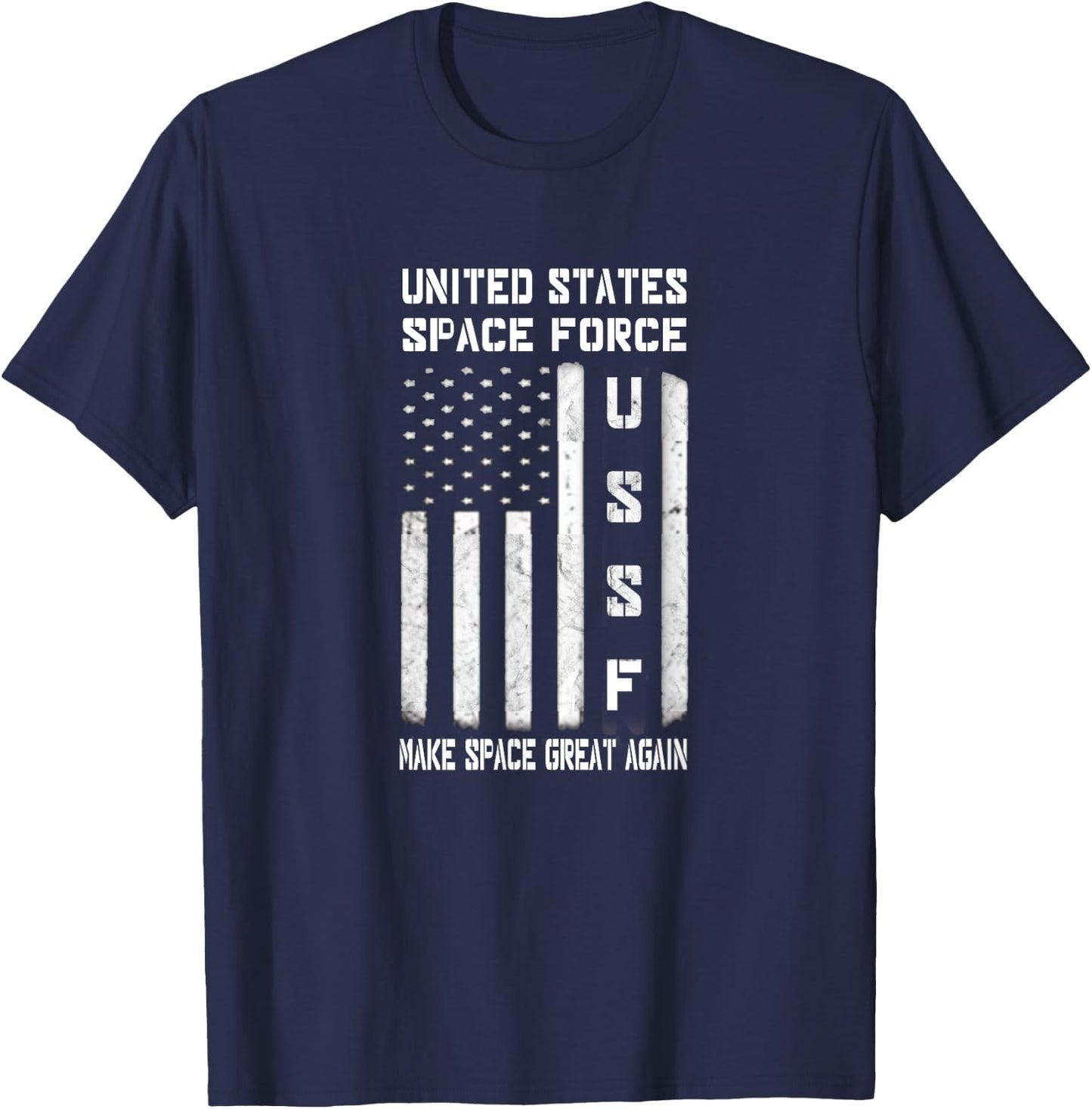 United States Space Force Make Space Great Again Shirt T-Shirt - T-Shirt | Navy