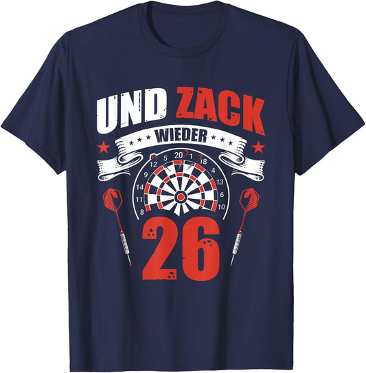 Dart and Zack Again 26 , black T-Shirt - T-Shirt | Navy