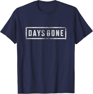 Days Gone Iconic Distressed Big Chest Logo , Black, S T-Shirt - T-Shirt | Navy
