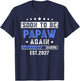 Soon to Be Papaw Again est 2027 First time Dad T-Shirt - T-Shirt | Navy