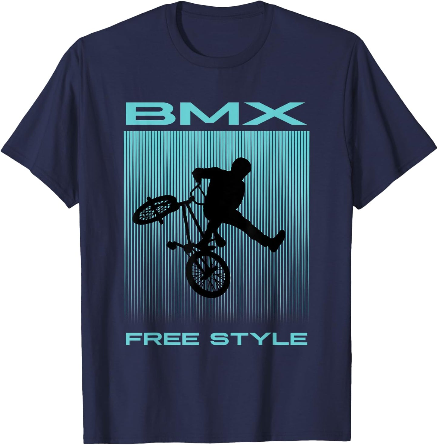 Kinder BMX Fahrrad Fahren Outfit Fahrradfahrer T-Shirt - T-Shirt | Navy