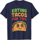 Eating Tacos For Two Pregnancy Soon To Be Mom Cinco De Mayo T-Shirt - T-Shirt | Navy