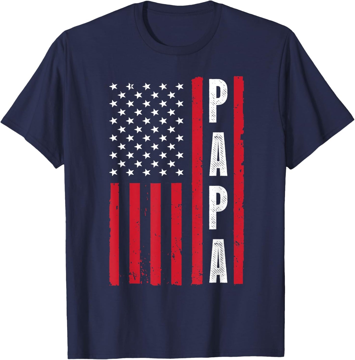 Best Papa Design Dad Grandpa Papi Father's Day Papa T-Shirt - T-Shirt | Navy