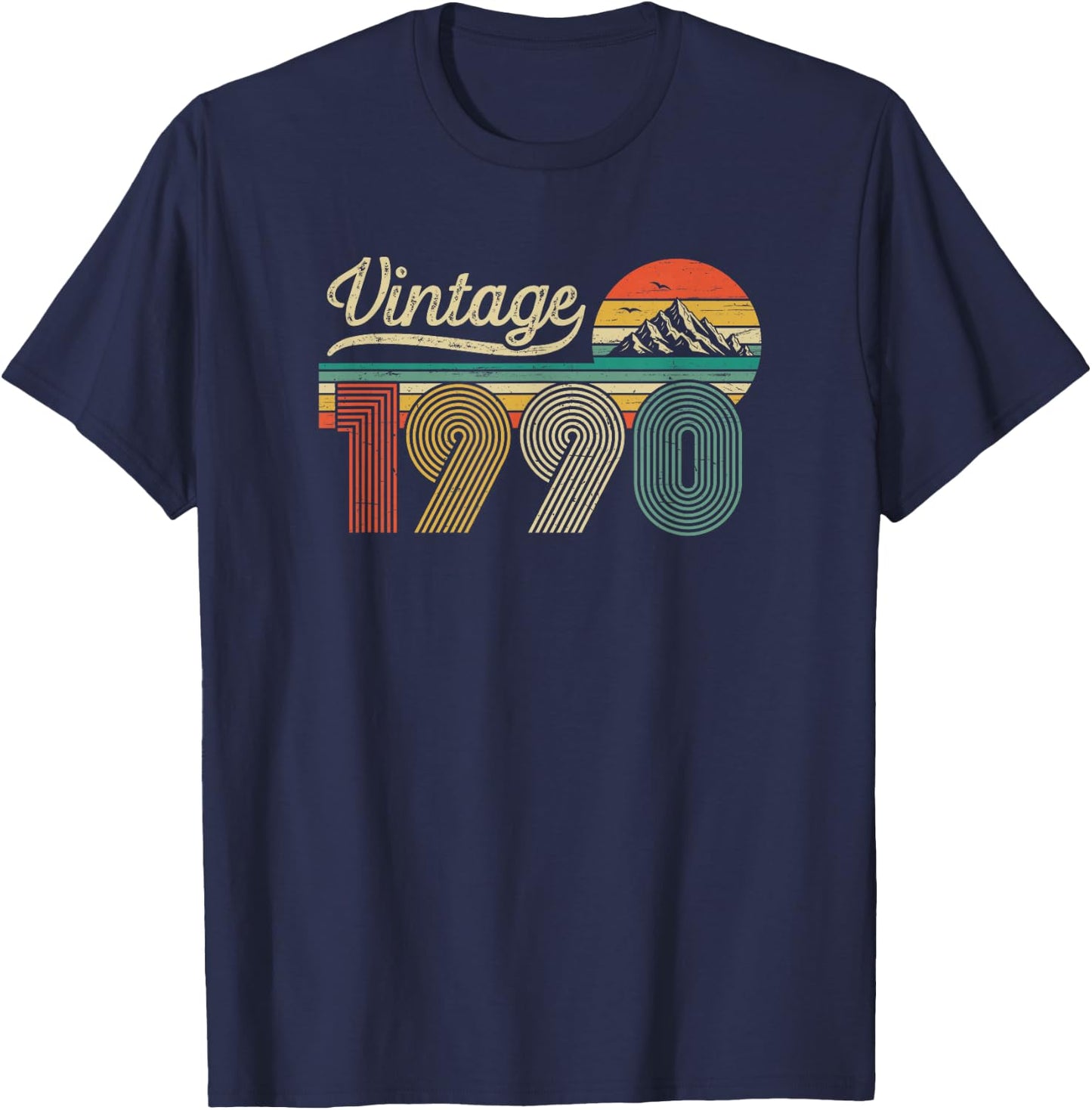 Vintage 1990 Anniversaire 36 Ans pour Hommes Femmes T-Shirt - T-Shirt | Navy