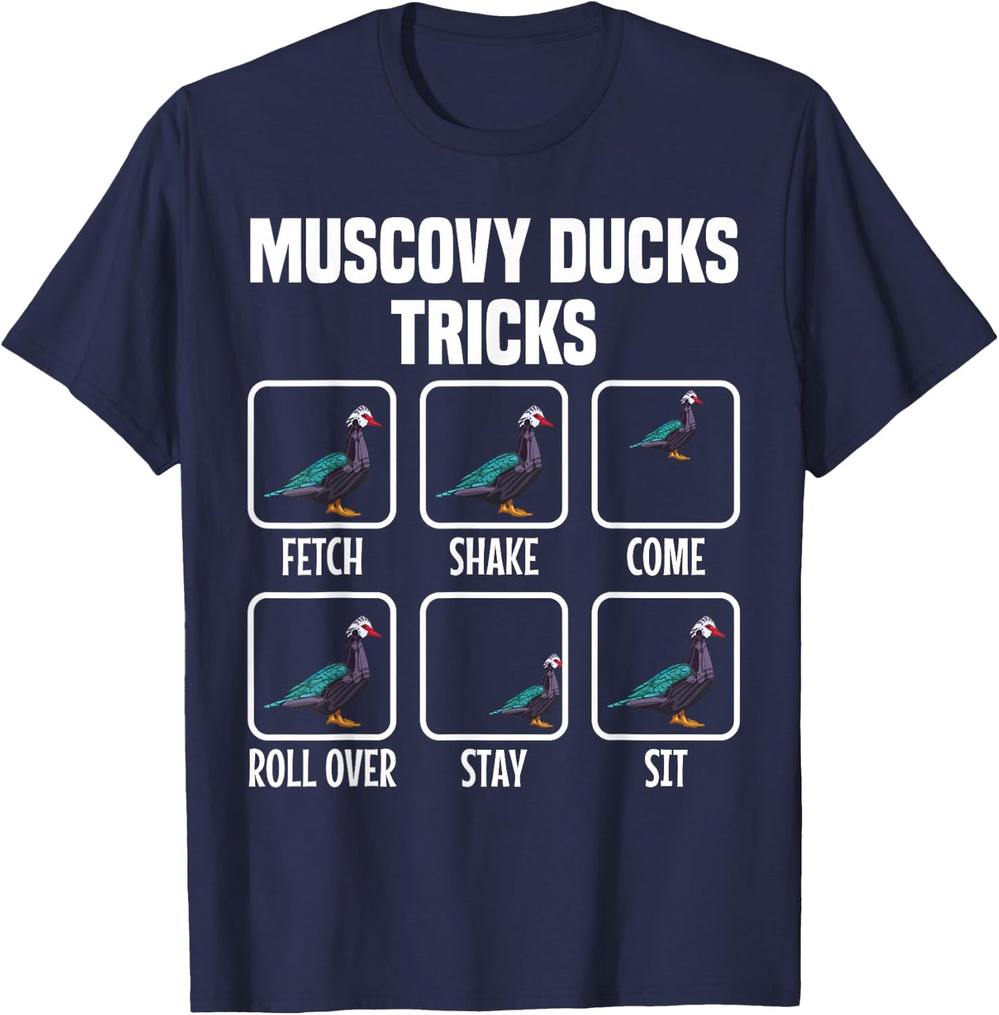 Muscovy Duck Mom Muscovy Duck Supplies Food Muscovy Ducks , Small, Black T-Shirt - T-Shirt | Navy