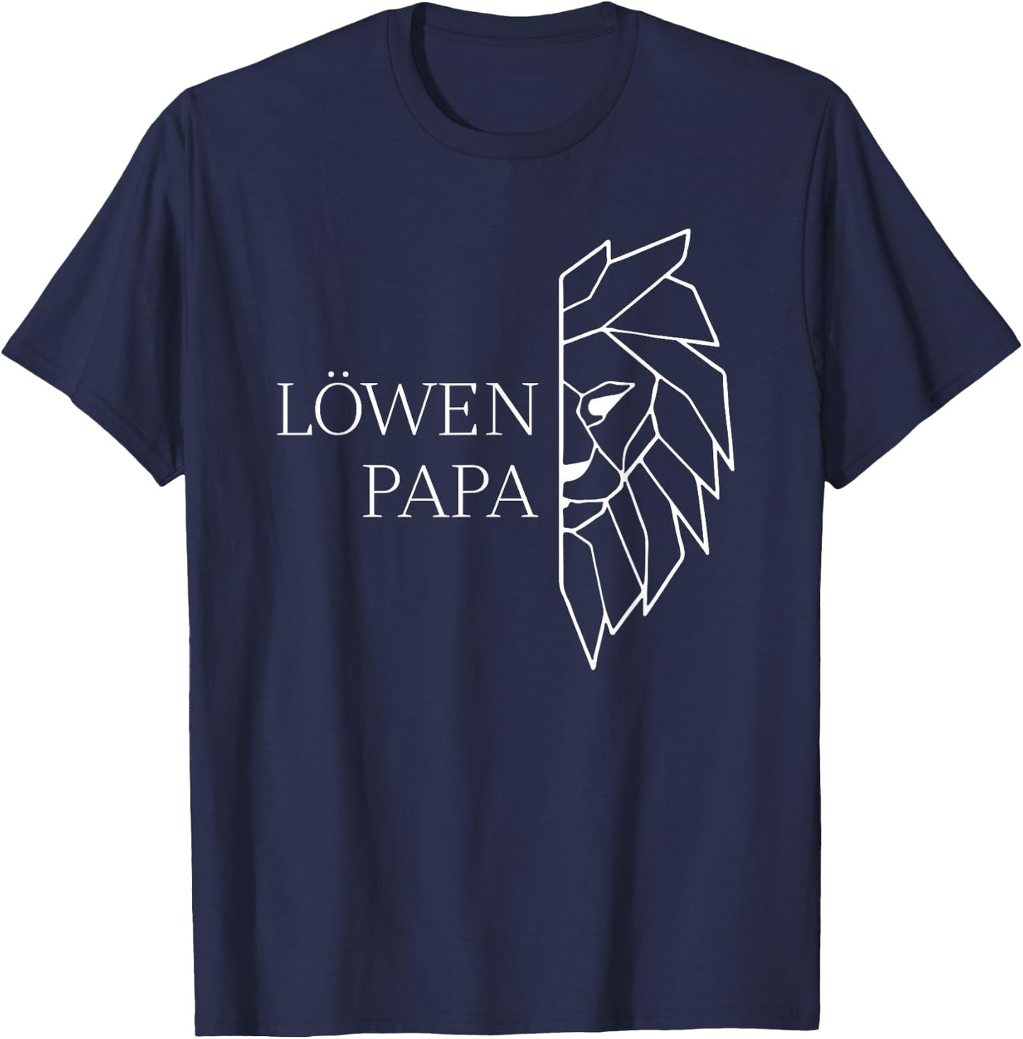 löwen Papa T-Shirt - T-Shirt | Navy