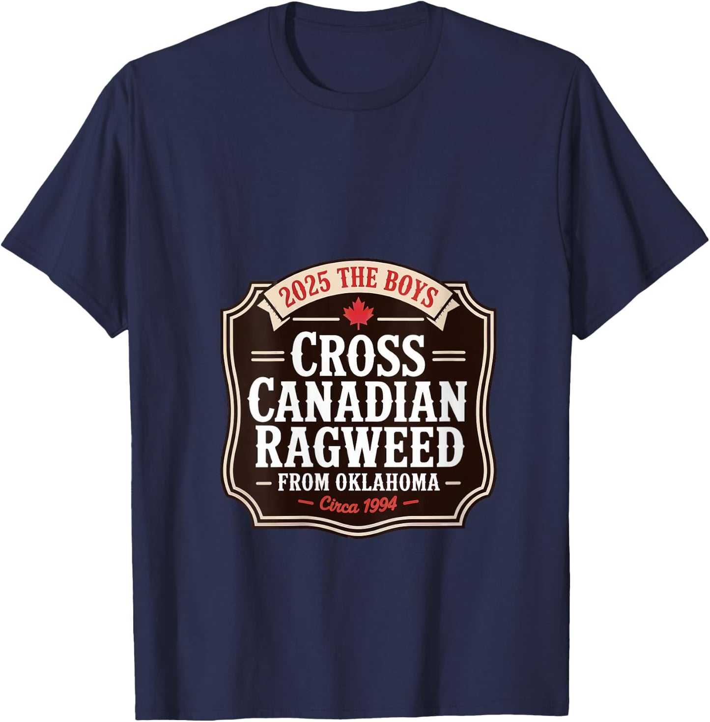 Cross Canadian Ragweed Retro Band Fans 2025 Music Fans V-Neck T-Shirt - T-Shirt | Navy