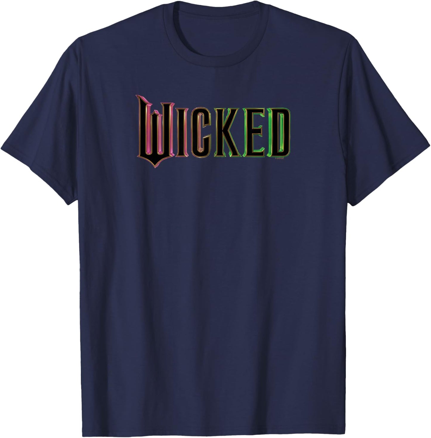 Wicked Pink and Green Logo T-Shirt - T-Shirt | Navy
