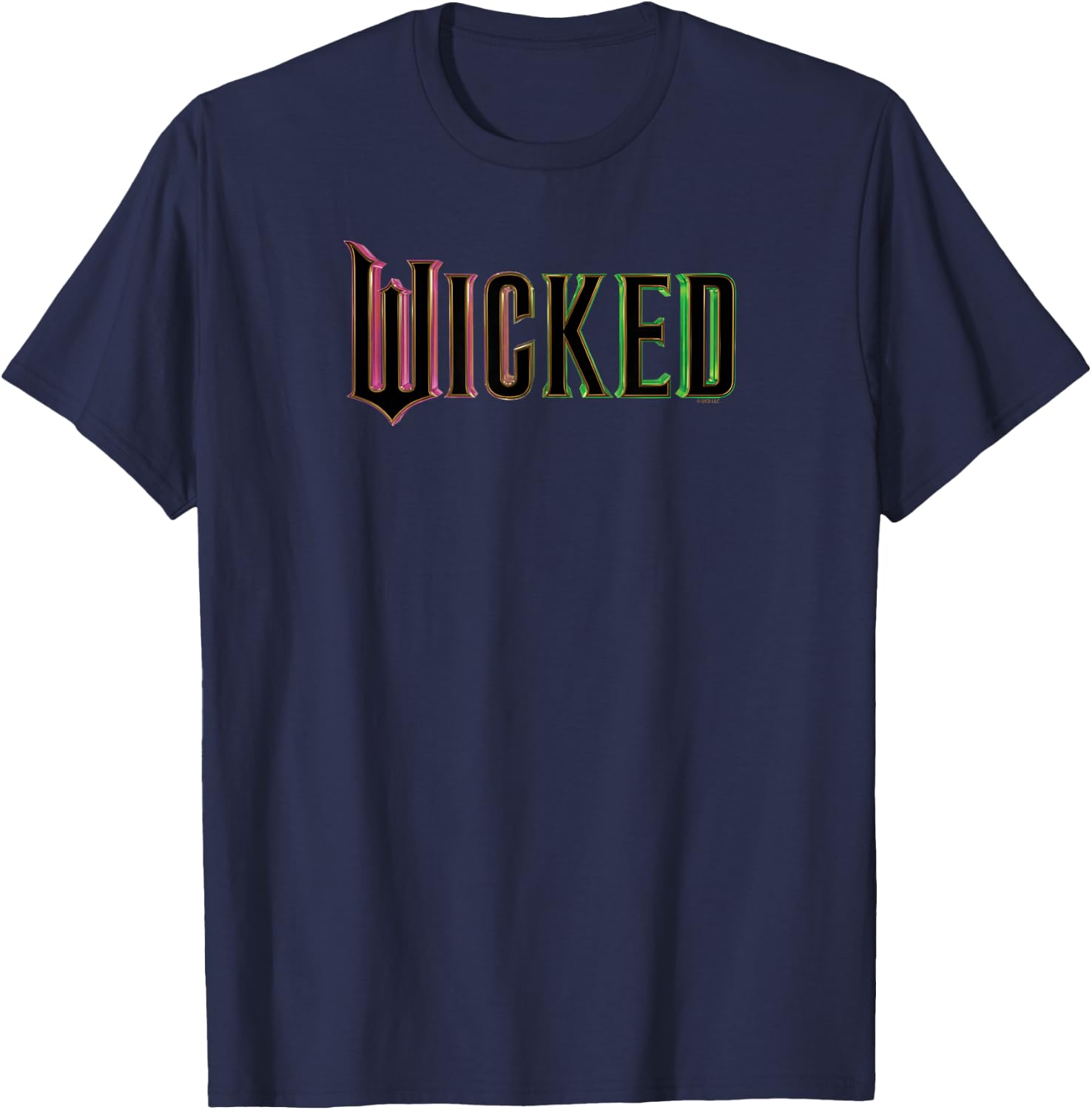 Wicked Pink and Green Logo T-Shirt - T-Shirt | Navy