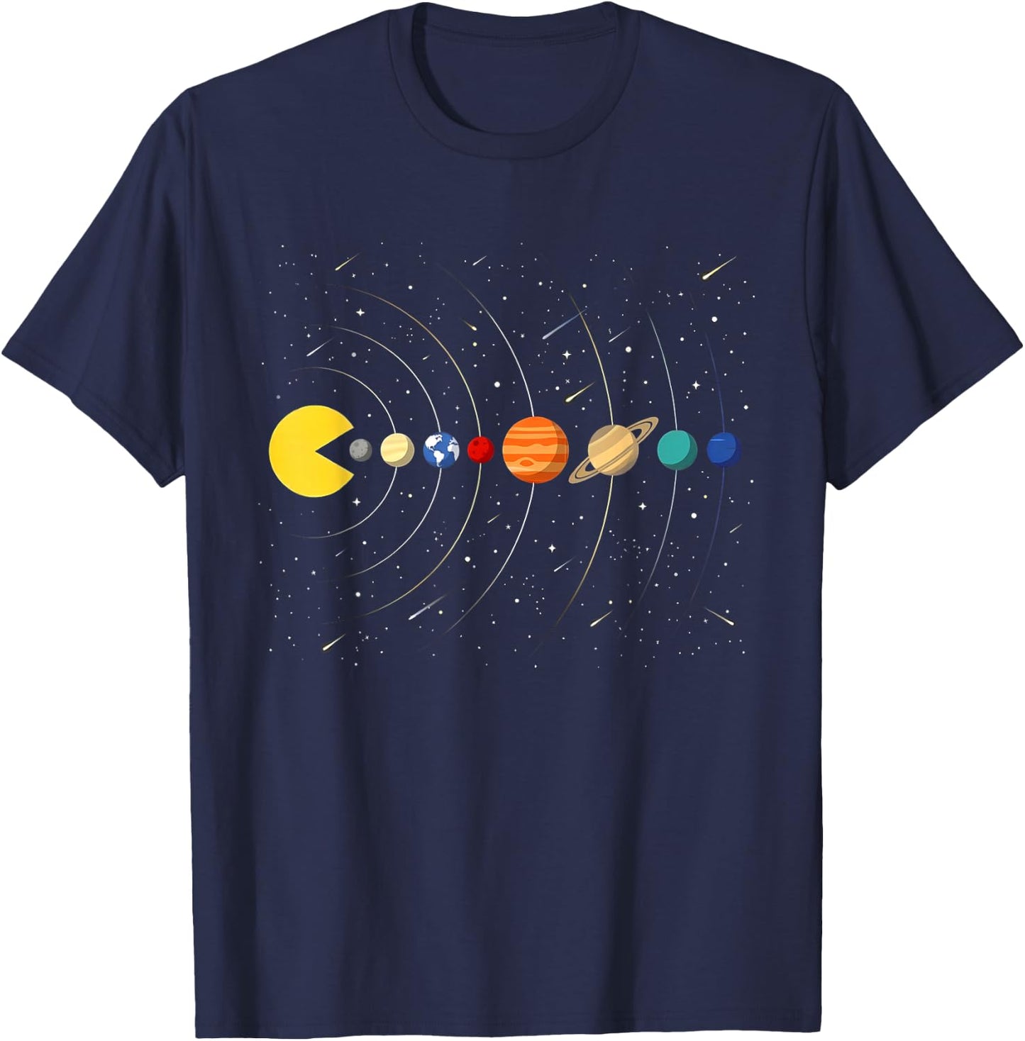 Funny Solar System Astronauts Space Video Game Gift Men Boys T-Shirt - T-Shirt | Navy