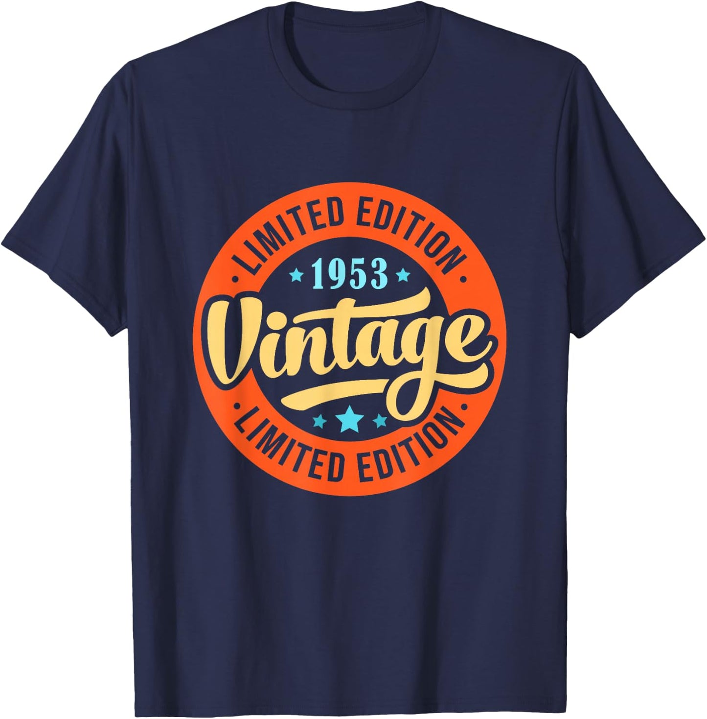 Vintage 1953 T Shirts Retro Funny 1953 Birthday T-Shirt - T-Shirt | Navy