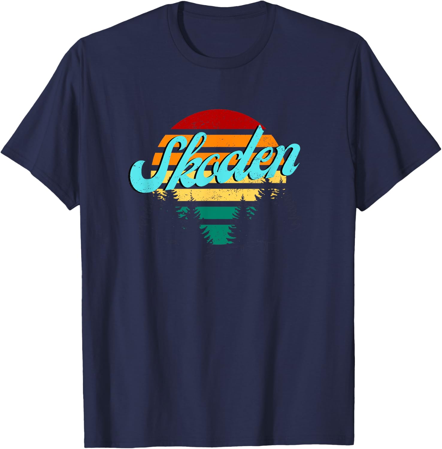 Sunset Skoden T-Shirt - T-Shirt | Navy