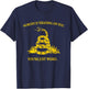 Nobody's Treading On You. You're Weird. Funny Election Snake T-Shirt - T-Shirt | Navy