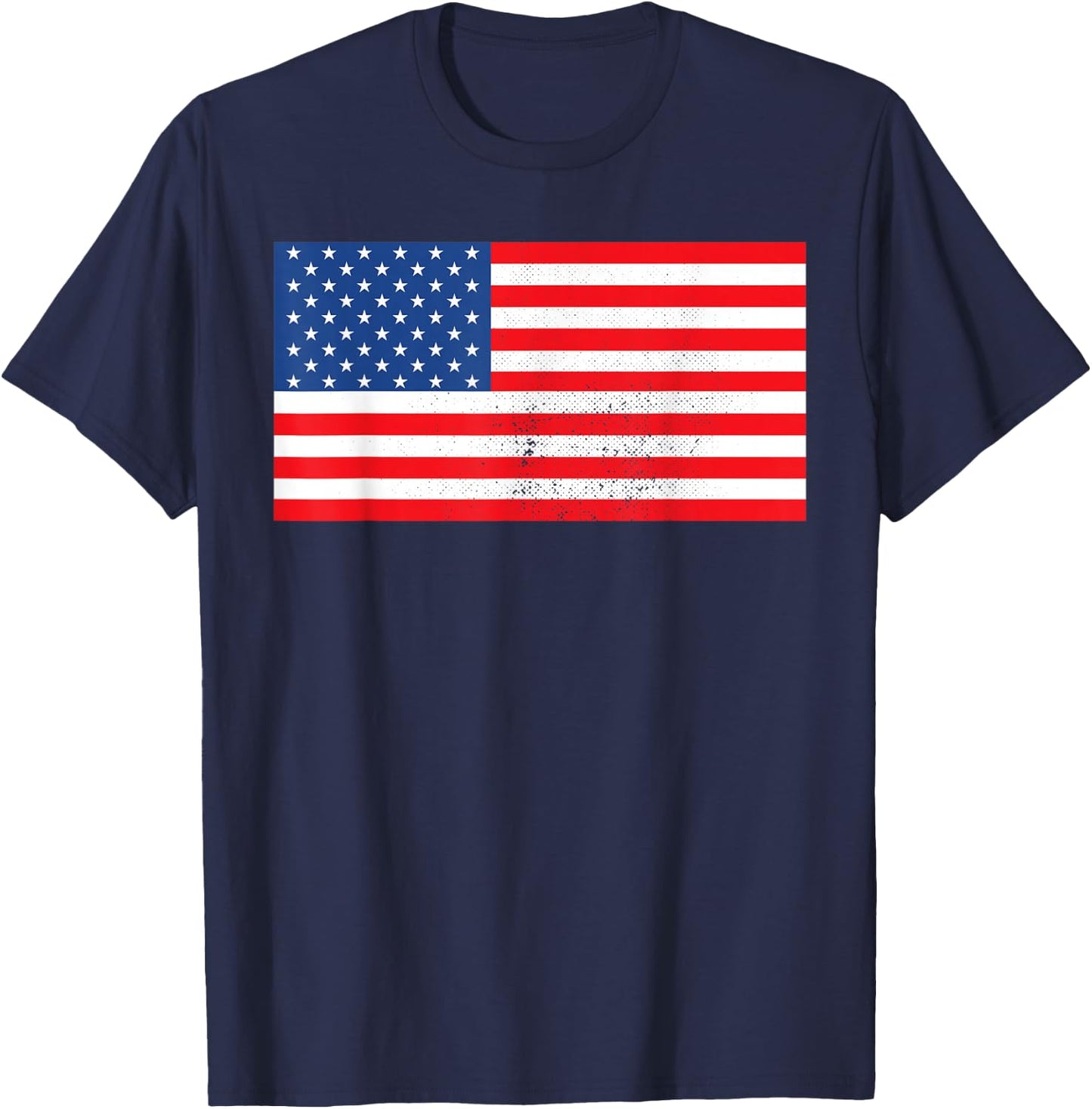 Drapeau américain patriotique des États-Unis pour hommes, femmes, enfants, garçons et filles T-Shirt - T-Shirt | Navy