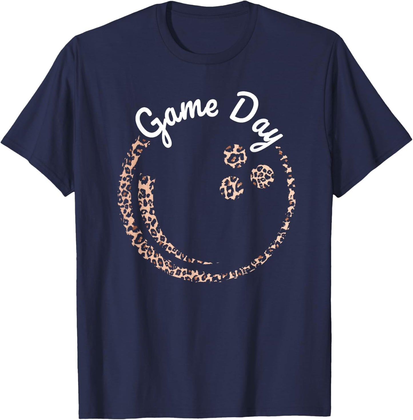 Bowling Player Game Day Leopard Bowler Women T-Shirt - T-Shirt | Navy