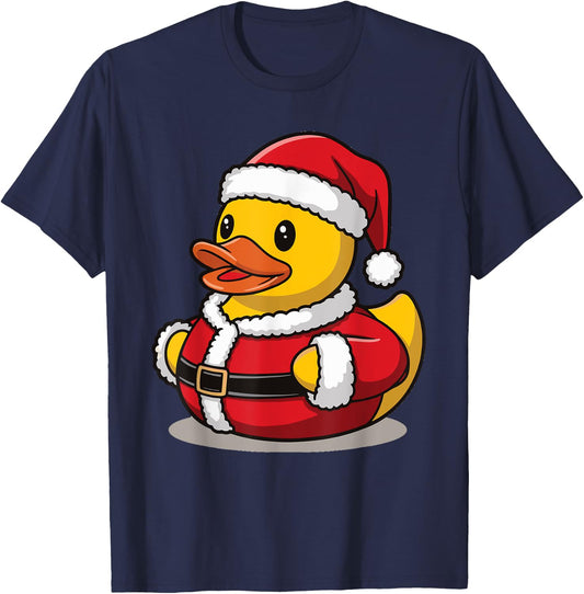 Adult Black Cartoon Holiday Winter Pull On 1 Count 0 Pockets Unique Design Short Sleeve Mandarin Collar Fitted Small T-Shirt - T-Shirt | Navy