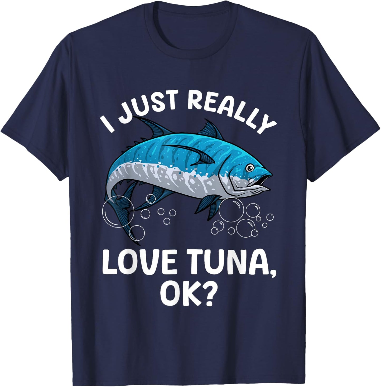 Cool Tuna Fishing Art Women Deep Sea Tuna Fishing T-Shirt - T-Shirt | Navy