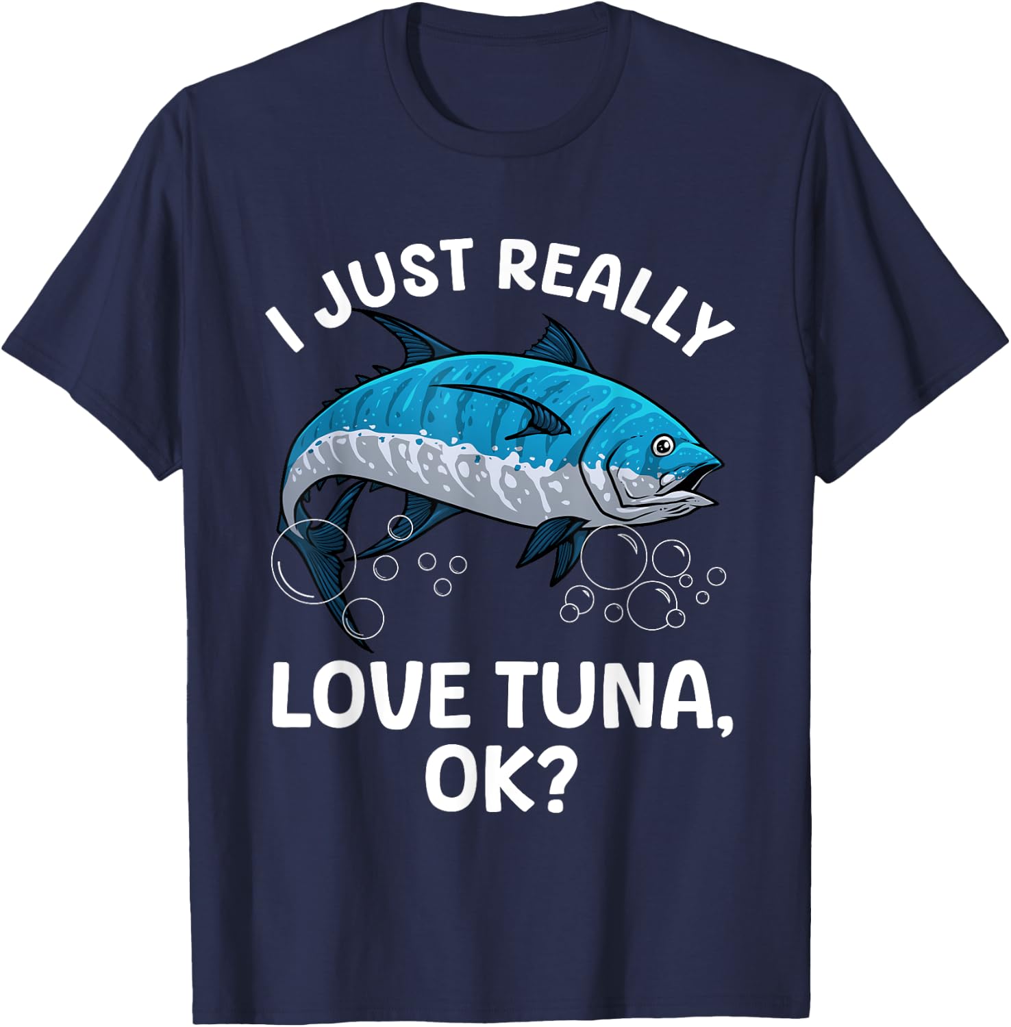 Cool Tuna Fishing Art Women Deep Sea Tuna Fishing T-Shirt - T-Shirt | Navy
