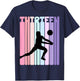 13th Birthday Retro Volleyball Girl Player 13 Years Old Kids T-Shirt - T-Shirt | Navy