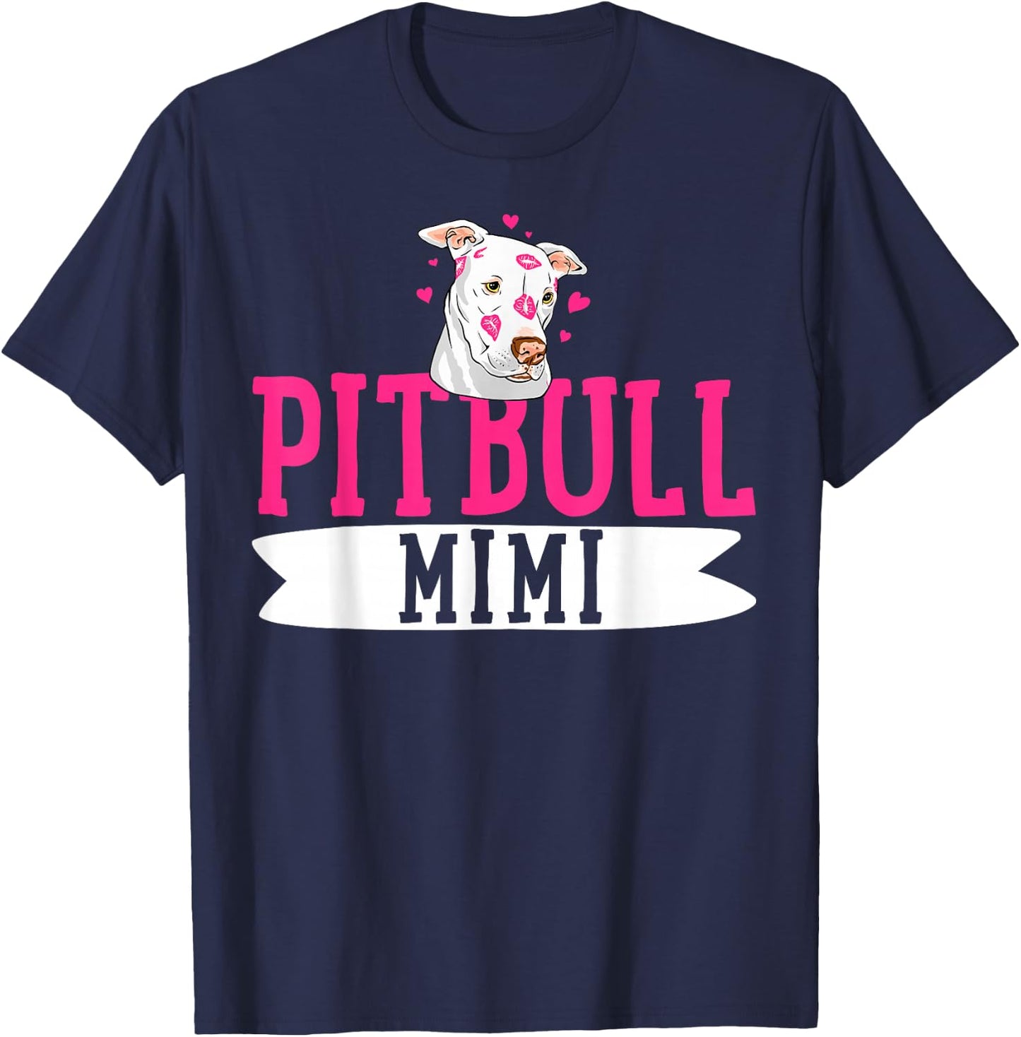 Pitbull Mimi Pit Bull Terrier Dog Pibble Owner Mother's Day T-Shirt - T-Shirt | Navy