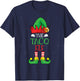 Tacos Lover Elf Xmas Holidays Mexican Food Christmas Taco T-Shirt - T-Shirt | Navy