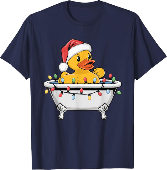 Rubber Duck Christmas T-Shirt - T-Shirt | Navy