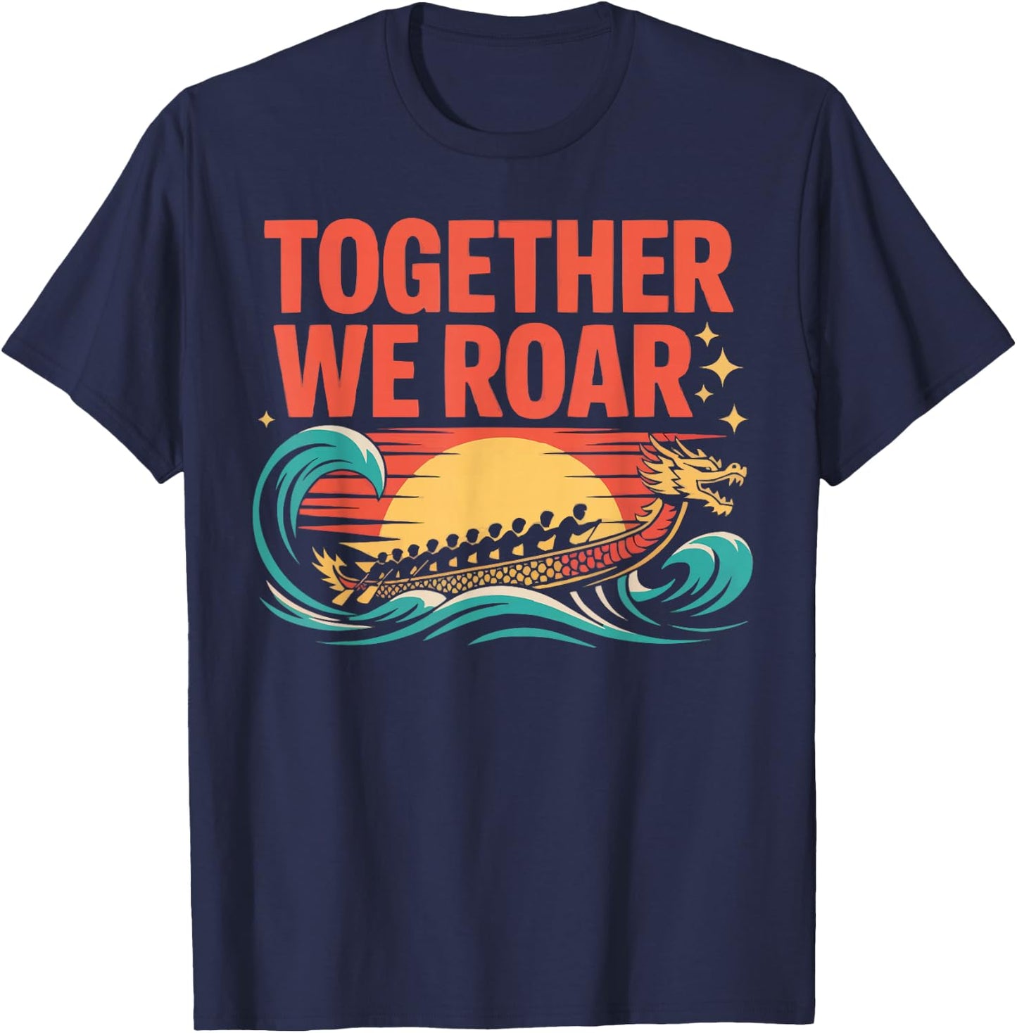 Dragon Boat Racing Paddling Dragonboating Dragonboat T-Shirt - T-Shirt | Navy