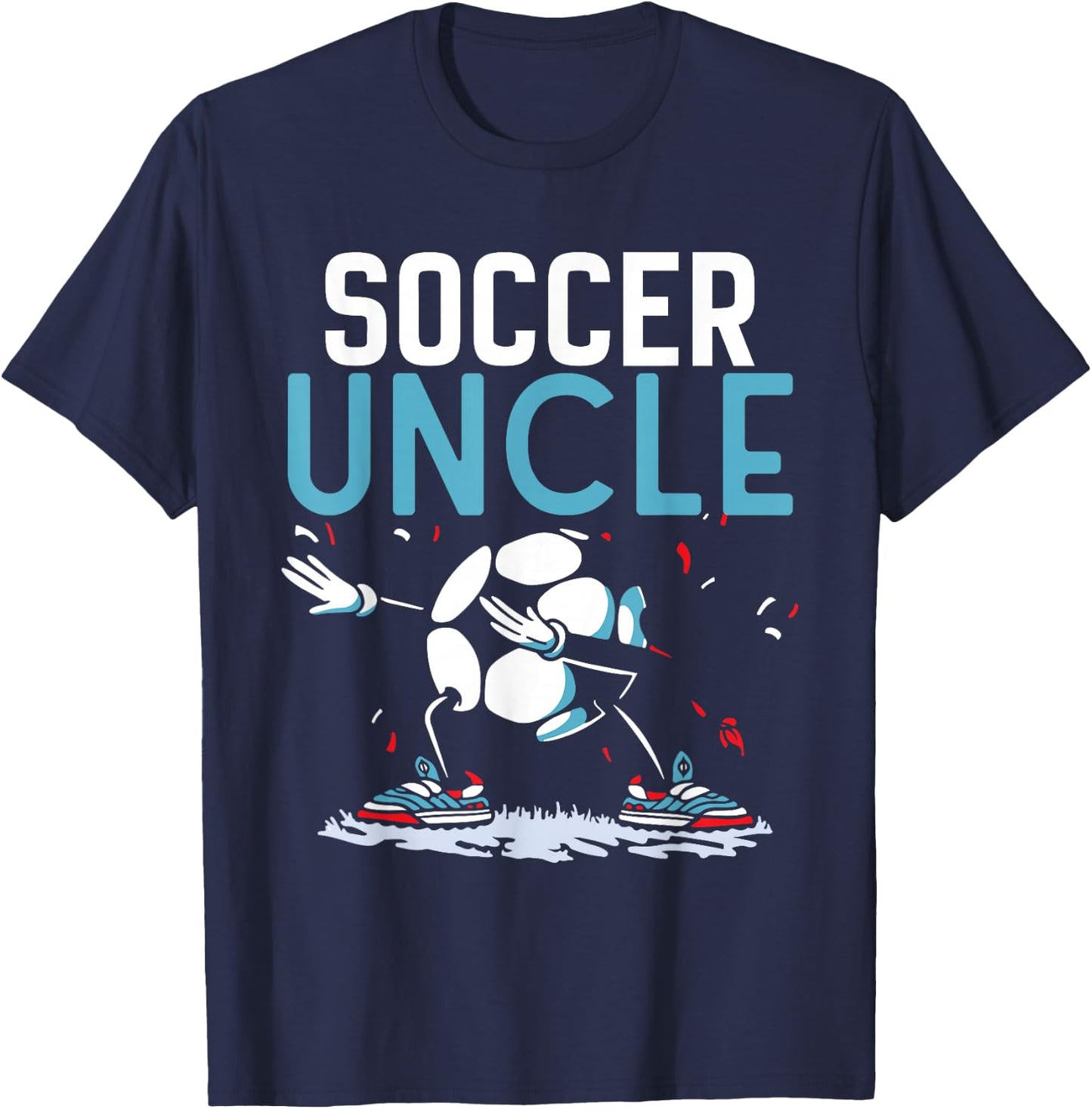 Soccer Uncle Game Football Player Match T-Shirt - T-Shirt | Navy