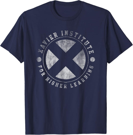XMen Institute for Higher Learning Circle , black T-Shirt - T-Shirt | Navy