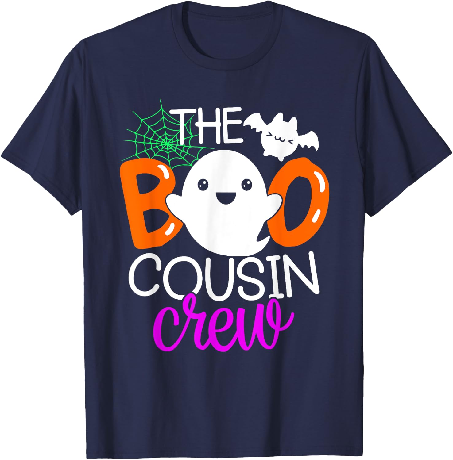 The Boo Cousin Crew Shirt Funny Ghost Halloween Costume T-Shirt - T-Shirt | Navy