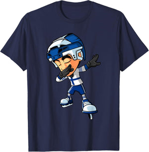 Dabbing Ice Hockey Player Finland Flag Dab Squad Men Boys T-Shirt - T-Shirt | Navy