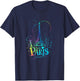 Eiffel Tower Paris Holiday France Souvenir Women Girls , black T-Shirt - T-Shirt | Navy