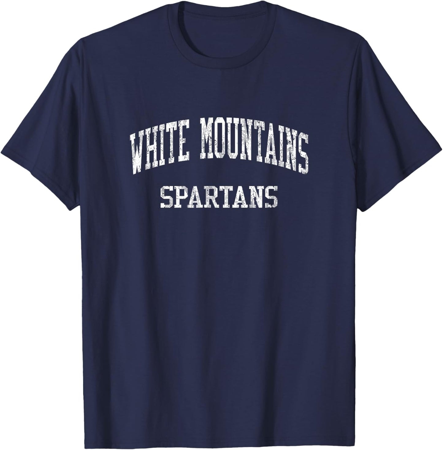 White Mountains High School HS Whitefield NH Vintage Sports T-Shirt - T-Shirt | Navy