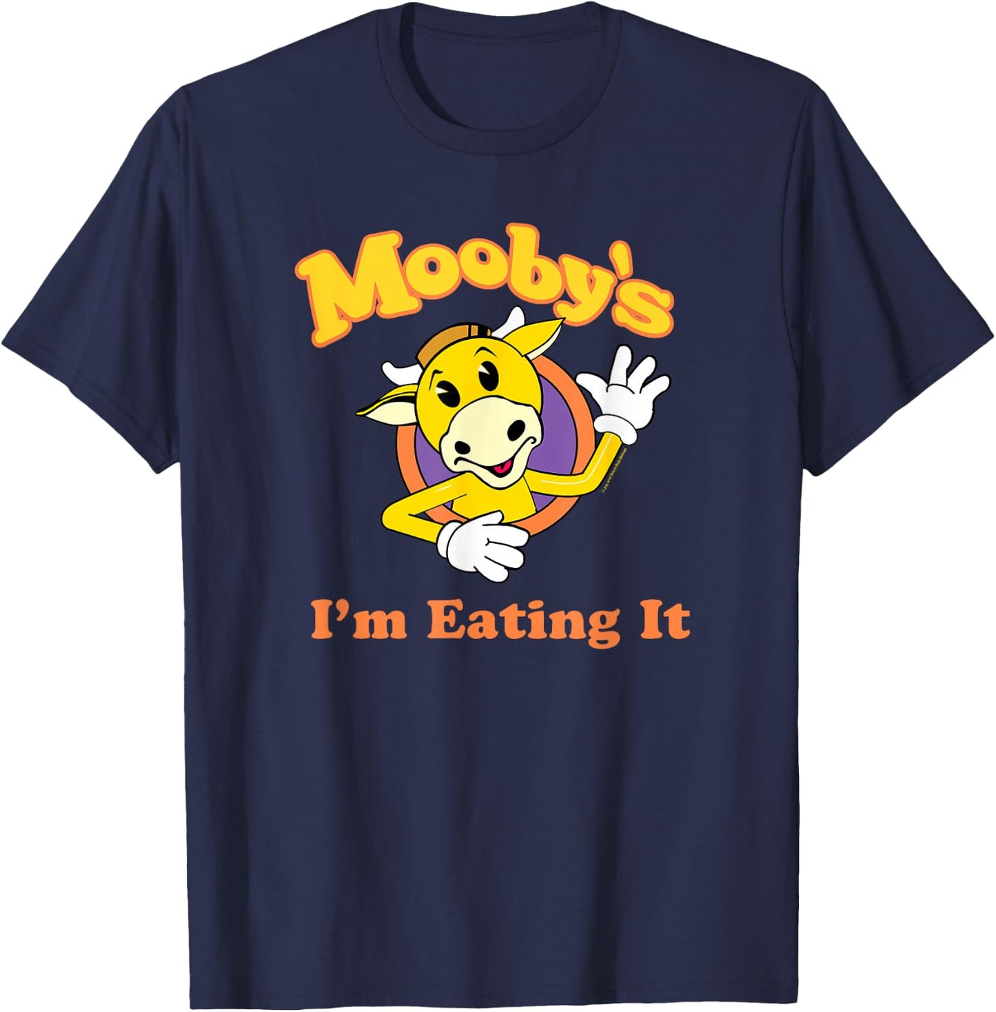 Jay & Silent Bob Mooby's Mascot Wave I'm Eating It T-Shirt - T-Shirt | Navy