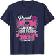 Proud mom of a High School 2026 Graduate Graduation Outfit T-Shirt - T-Shirt | Navy