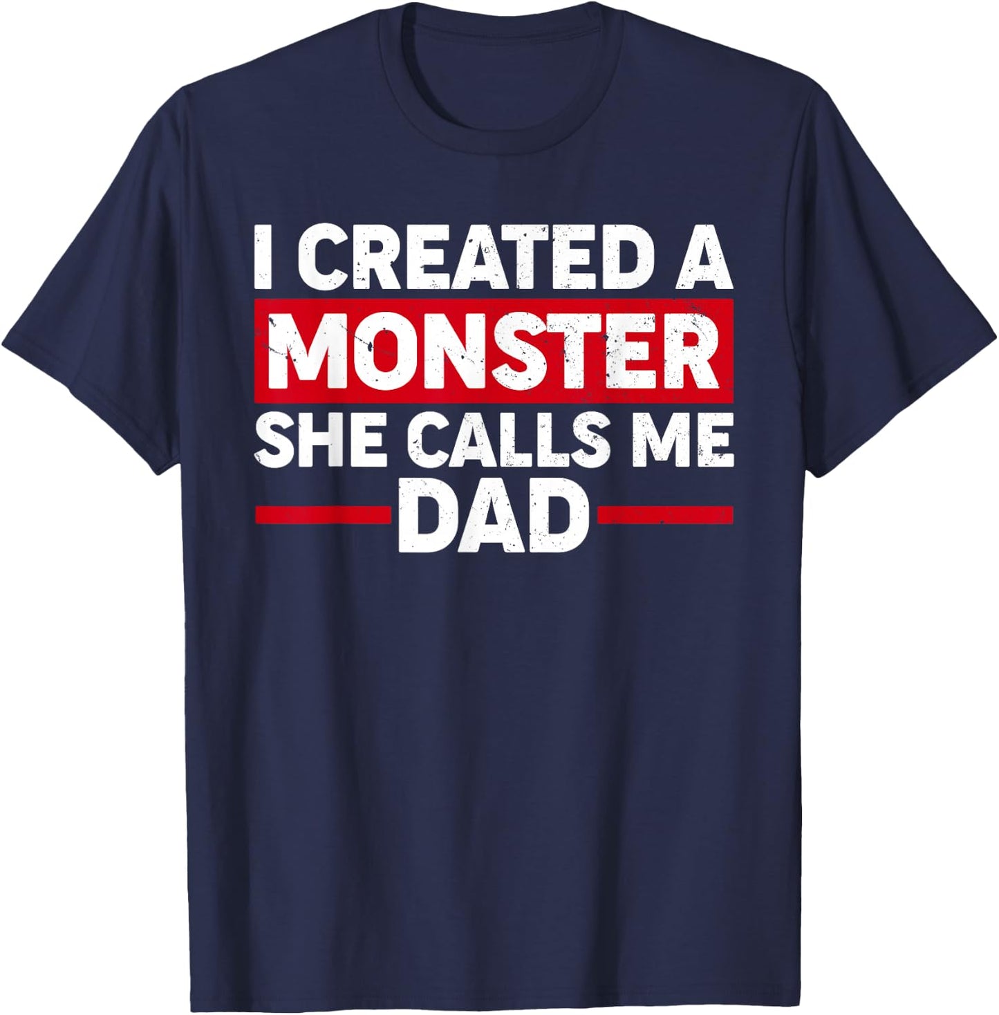 Funny Dad Design for Father Daddy Papa Men from Daughter Dad T-Shirt - T-Shirt | Navy