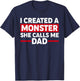 Funny Dad Design for Father Daddy Papa Men from Daughter Dad T-Shirt - T-Shirt | Navy