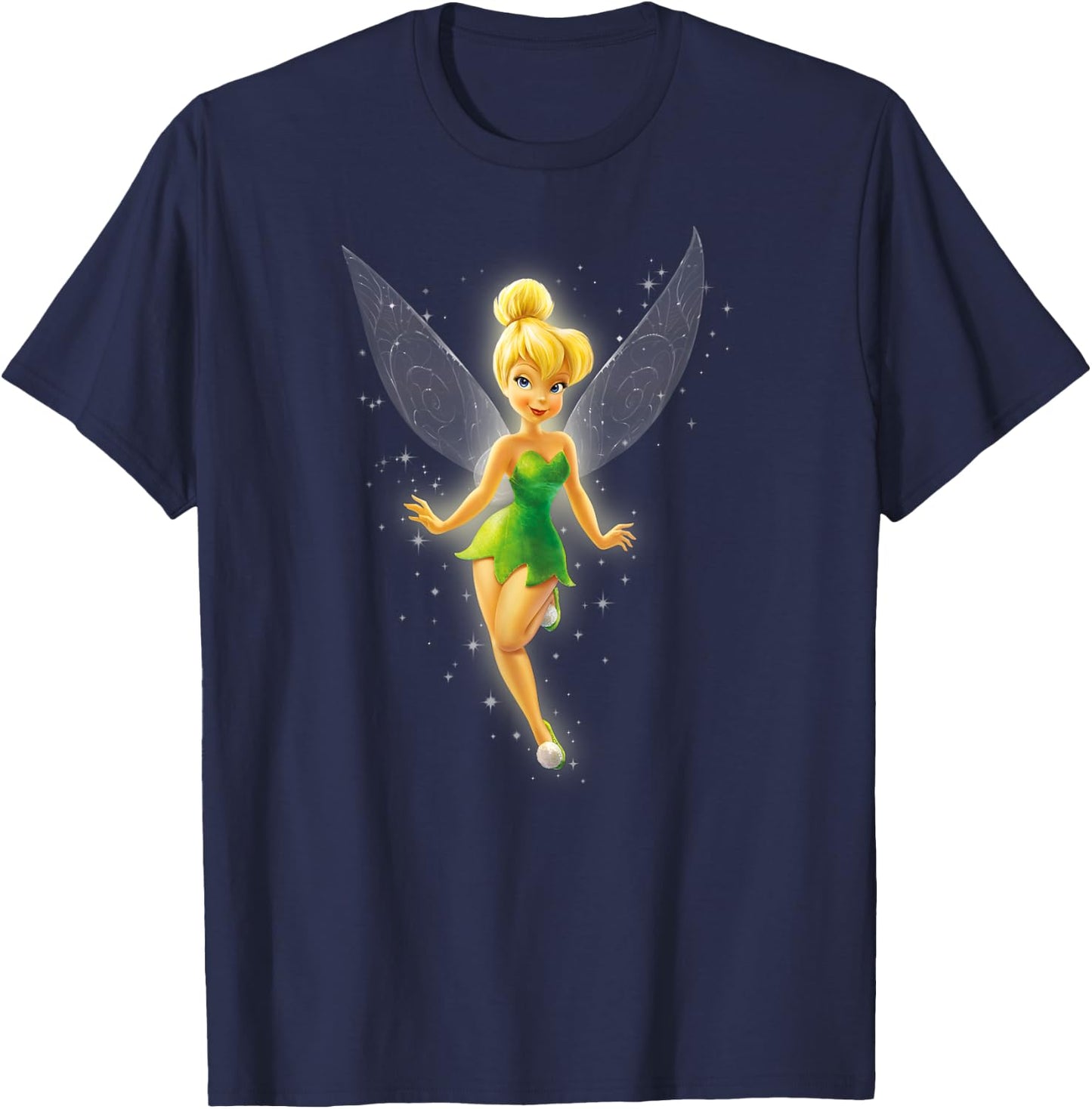 Tinkerbell Beautiful Fairy , black T-Shirt - T-Shirt | Navy