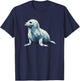 Geometric Art Baby Seal Seals T-Shirt - T-Shirt | Navy