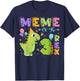 Meme Of The Three Rex 3Rd Birthday Dinosaur Party T-Shirt - T-Shirt | Navy