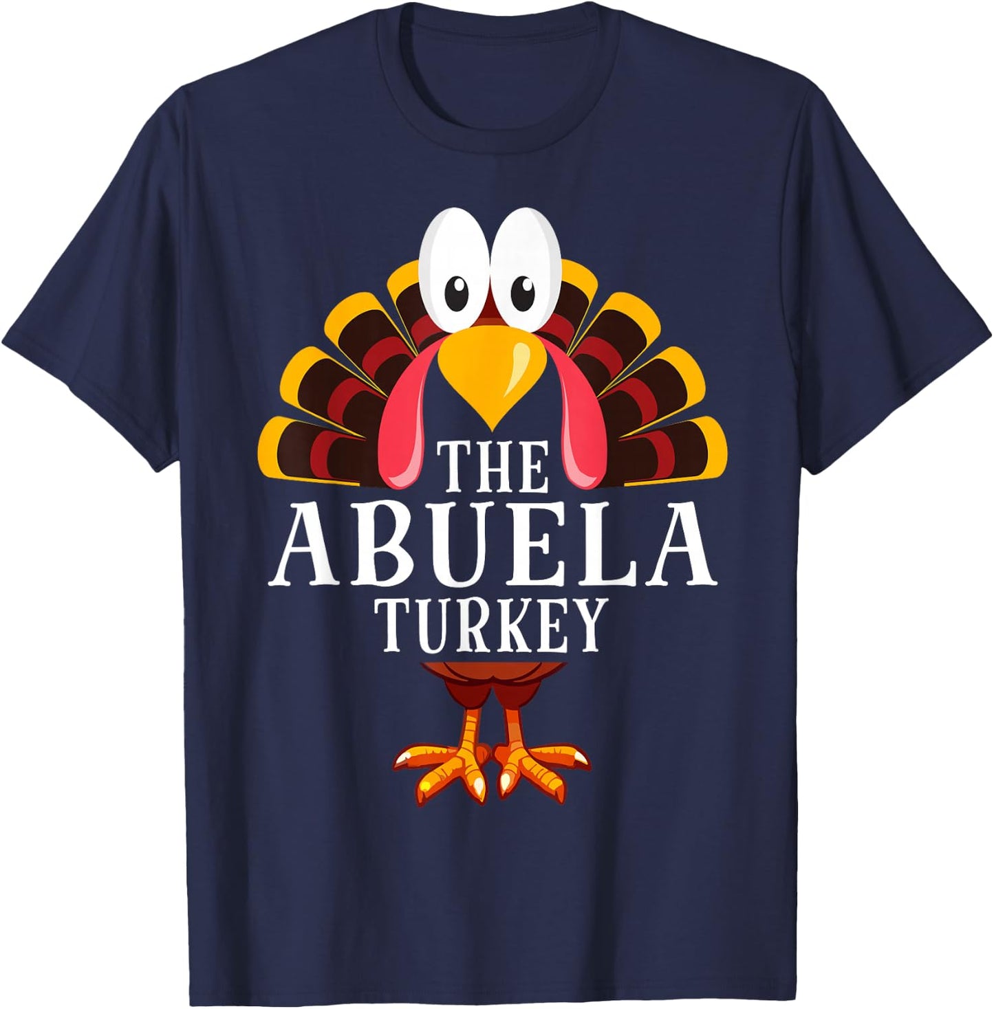 Thanksgiving The Abuela Turkey Matching T-Shirt - T-Shirt | Navy