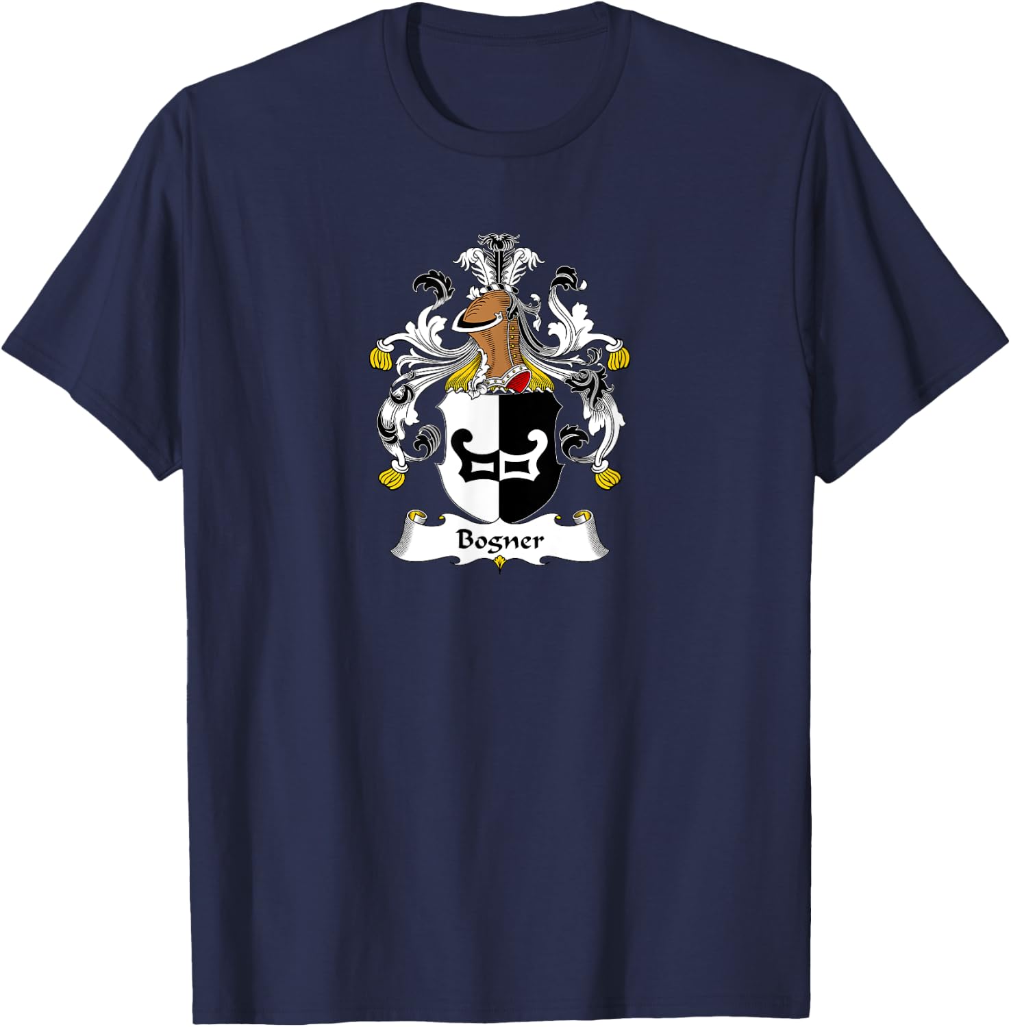 Bogner Coat of Arms - Family Crest T-Shirt - T-Shirt | Navy