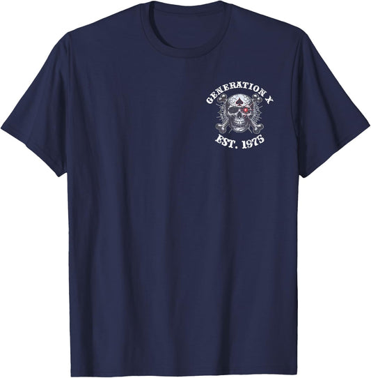 (2 Sided) Generation X EST 1975 Black Sheep of My Family T-Shirt - T-Shirt | Navy
