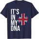 It’s in My DNA British Flag UK England Heritage Design T-Shirt - T-Shirt | Navy