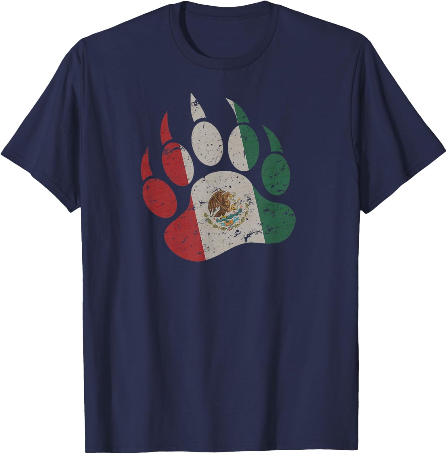 Mexican Bear Paw - Gay Bear T-Shirt - T-Shirt | Navy