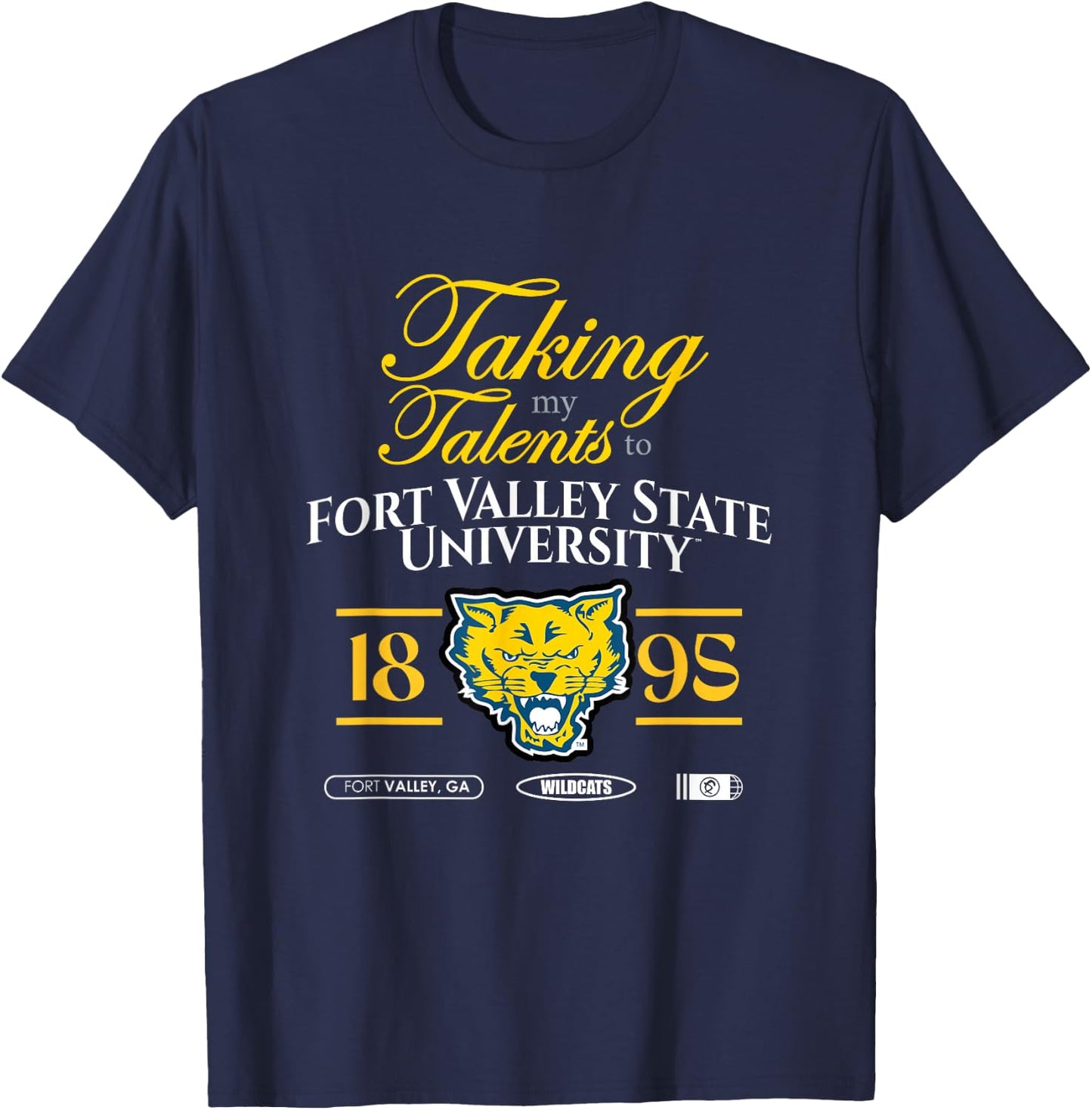Taking My Talents to FVSU Fort Valley Signing Day T-Shirt - T-Shirt | Navy