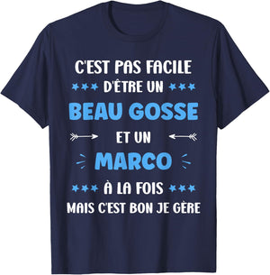 Name Marco Humour beau gosse Marco T-Shirt - T-Shirt | Navy